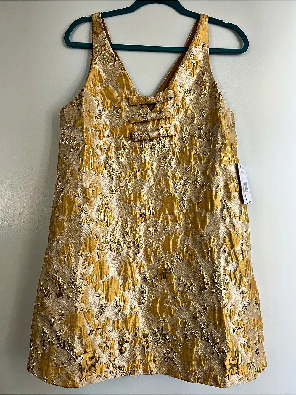 Mestiza New York Mini Dress in Gold Size 6 NWT